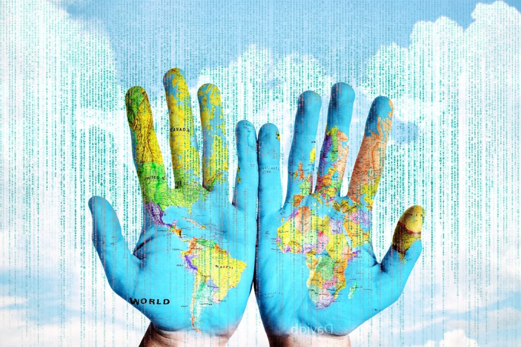 world in his hands